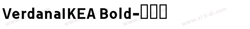 VerdanaIKEA Bold字体转换